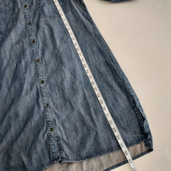 Eileen Fisher Long Sleeve Shirt Dress Size Medium - Picture 4 of 7